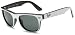 Ray-Ban Junior Kid's RJ9035S Resin Sunglasses,Top White On Black Frame/Grey And Green Lens,one size