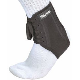 Mueller Soccer Ankle Brace, Black, Large