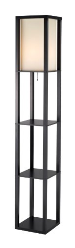 Adesso 3193-01 Titan Tall Shelf Floor Lamp On Sale
