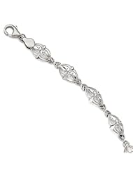 Leslies 14K White Gold Bracelet Length 7"