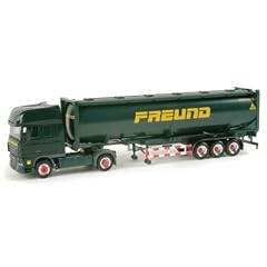 156578 - Herpa - DAF XF 105 SSC Drucksilocontainer-Sattelzug "Freund"