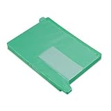 Green End Tab Out Guides with Pockets, Vinyl, Letter, 25 per Box