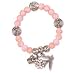 Armband  Mami  rosa  mit kl.Anhängern