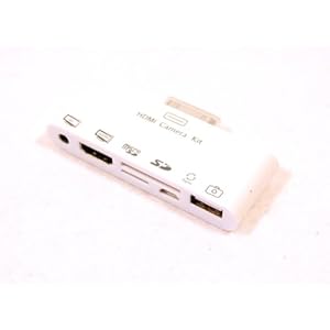 【クリックで詳細表示】HDMI/AV出力＆カードリーダー機能搭載6in1コネクションキット for iPad/iPhone