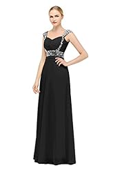 Chiffon Ruched Beaded Bridesmaid Dress/Prom Dress 