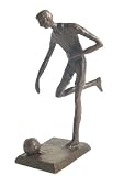 Soccer Player Bronze Figurine