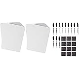 Charles Leonard Dry Erase Lapboard Class Pack, Includes 12 each of Whiteboards, 2 Inch Felt Erasers and Black Dry Erase Markers  (35036)