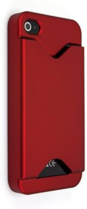 BUNDLE - Gismo - Slim Back Protective Case with Wallet. For Apple iPhone 4 / 4S (Red) and PREMIUM CLEAR SCREEEN PROTECTOR