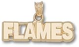 Calgary Flames Solid 14K Gold ''FLAMES'' Pendant