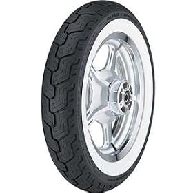 Dunlop D402 Harley-Davidson Whitewall Rear Tire - MU85B-16/Wide White Wall
