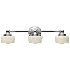 World Imports Lighting 8023-08 Schoolhouse 3-Light Bath Light, Chrome