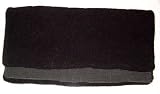30x30 NON-SLIP Heavy Double Fleece Saddle Pad - BLACK