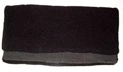 30x30 NON-SLIP Heavy Double Fleece Saddle Pad - BLACK