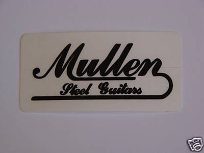 1 Mullen Steel Guitar pedal bar logo