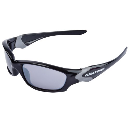 Cratoni Kinder Sport- Und Sonnenbrille Skipy, black-silver, Uni, 21012108