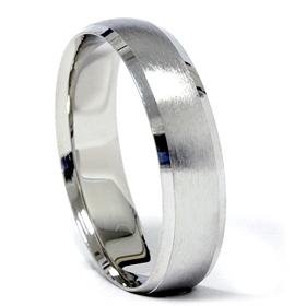 ... Palladium Comfort Fit 7 MM Mens Brushed Wedding Ring Modern Band 7-12