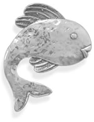Oxidized Fish Pin/Pendant