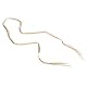Gold and Silver Lariat Chain by Maven||RF10F