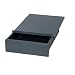 Edsal WD1218 Industrial Gray Heavy Gauge Steel Bench Drawer with Steel Shelf, 12" Width x 4" Height x 18" Depth