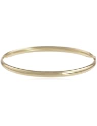 14k Gold 5mm Polished Dome Bangle Bracelet, 2 1/2"