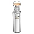 Klean Kanteen Reflect Stainless Steel 27 Ounce Water Bottle with Bamboo Cap