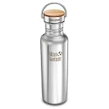 Klean Kanteen Reflect Stainless Steel 27 Ounce Water Bottle with Bamboo Cap