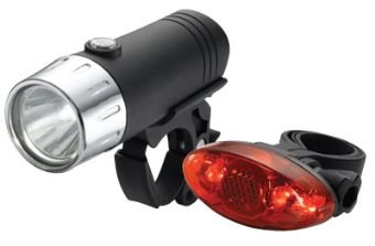 XLC 1 Watt Ultra Luminance Headlight w/ 4 LED Ultra Bright Tail light Combo-Pack.