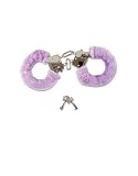 Sexy Soft Pink Steel Fuzzy Furry Handcuffs Hand Cuffs