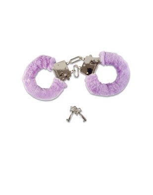 Sexy Soft Pink Steel Fuzzy Furry Handcuffs Hand Cuffs