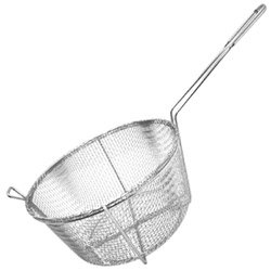 11 1 4 4-Mesh Round Fry Basket Fry (15-0283) by Deep Fryers