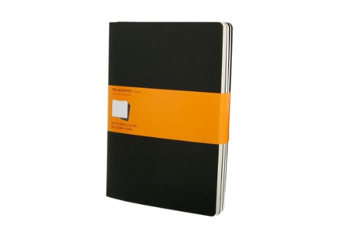 Moleskine Cahier Journal (Set of 3), Extra Large, Ruled, Black, Soft Cover (7.5 x 10) Moleskine Cahier Journal (Set of 3), Extra Large, Ruled, Black, Soft Cover (7.5 x 10)
