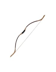 Sports: Buffalo 2014 New Style Pure Handmade Traditional Hunting Leather Bow Archery Recurve Bows Right and Left Hand 30-50lbs Brown - Buffalo