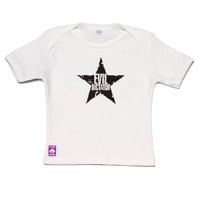 DribbleFactory Evil Dictator White T-Shirt (12 Months)
