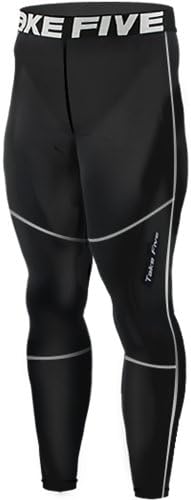 New 156 Skin Tights Compression Leggings Base Layer Black Running Pants Mens