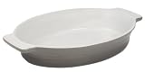 Delys-By-Crealys - 506751 - Plat Ovale en Grés Gris