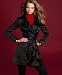 INC International Concepts? Double-Breasted Belted Satin Trench Coat