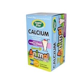 Natures Plus Sugar Free Animal Parade Calcium Chewable (Vanilla Sundae Flavour) 90