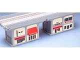 Nゲージ関連用品 複線高架橋脚ガード下建物セットB 4104