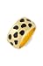 Kenneth Jay Lane Animal Print Ring (One Size, Gold/Animal Print)