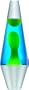 Lava Lite 2124 14.5-Inch Silver Lava Lamp, Yellow Wax/Blue Liquid