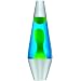 Lava Lite 2124 14.5-Inch Silver Lava Lamp, Yellow Wax/Blue Liquid