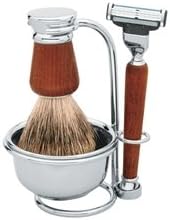 Luxury Best Badger Shaving Set with Palisander Wood Handles. Made by ERBE in Solingen, Germany