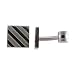 Stainless Steel Cufflink w/ Stripe Design