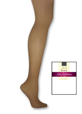 Silk Reflections Plus Sheer Non-Control Top ET  Size:2P Color:Barely Black