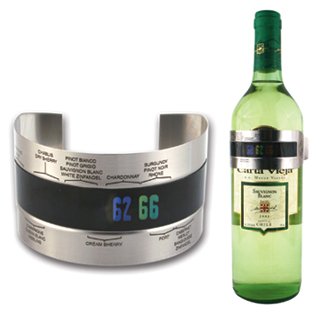Childrens Toyshop  Kitchen & Housewares : KIKKERLAND Perfect Temperature Wine Thermometer Bottle Cuff