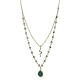 murano glass bead necklace Lucky Brand Glam Rock Si