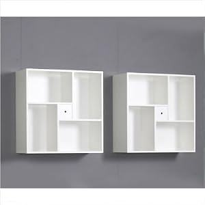Blink Bookcase Cube in White
