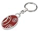 Cartier (カルティエ) キーリング ハッピーバースデー T1220414 HAPPY BIRTHDAY KEY RING シルバー×レッド [並行輸入品]