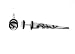 Fake Acrylic Taper - White with Balck - 16g Wire Stud - 2 Gauge - 43.75mm Length - Sold as a Pair