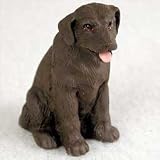 Labrador Retreiver Miniature Dog Figurine - Chocolate